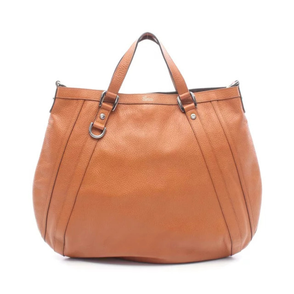 Gucci Abbey GG Handbag Leather Brown